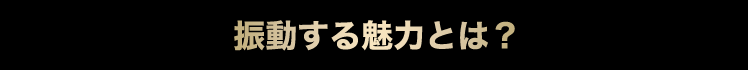 振動する魅力とは？