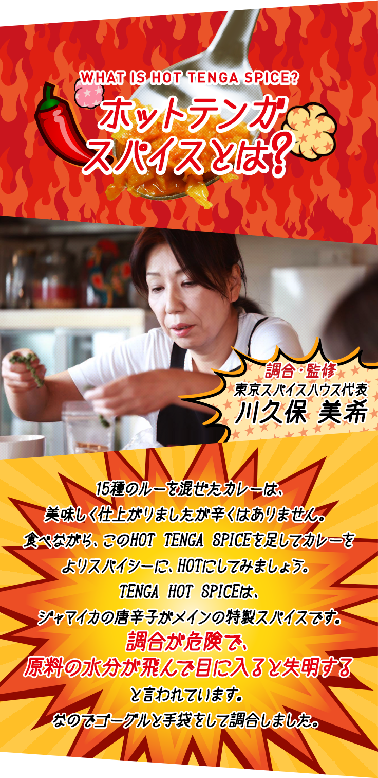 WHAT IS HOT TENGA SPICE? ホットテンガスパイスとは？