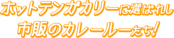 ホットテンガカリーに選ばれし市販のカレールーたち！