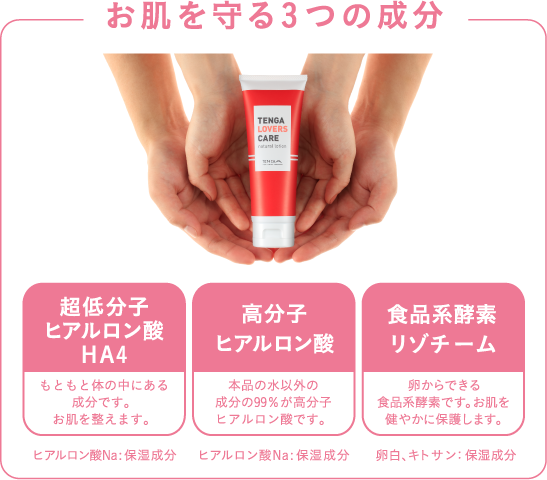 お肌を守る3つの成分