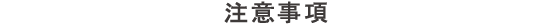 注意事項