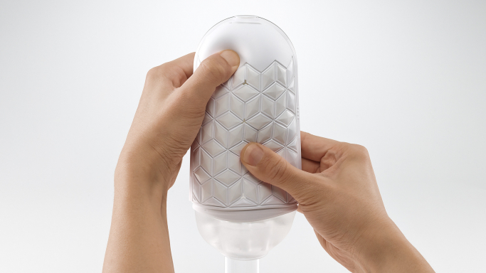 画像：フリップフレキシーを握る様子