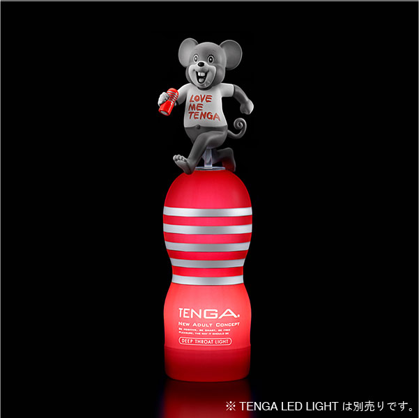 さらに、TENGA LED LIGHTの上に乗せると…