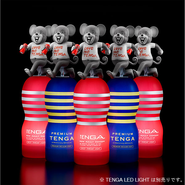 さらに、TENGA LED LIGHTの上に乗せると…