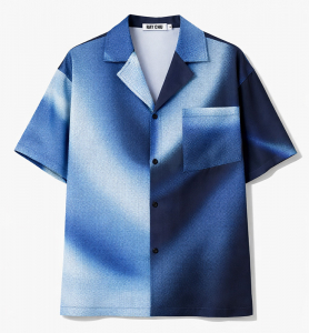 シルキー シーン テクスチャード カバナ シャツ