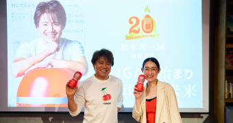 TENGA代表の松本光一とクリエイティブ集団Qetic Inc.代表の宍戸麻美